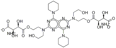 DipyridaMole Ditartaric Acid Diester DiaMMoniuM Salt (90%) Structure