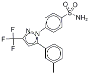 4-DesMethyl-3-Methyl Celecoxib-d4 Struktur