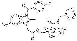 IndoMethacin Acyl-β-D-glucopyranuronic Acid Phenyl Ester, , 结构式
