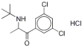 2-(tert-ButylaMino)-3',5'-dichloropropiophenone-d6 Hydrochloride Structure