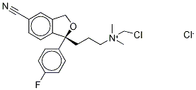 N-ChloroMethyl (S)-CitalopraM Chloride Structure