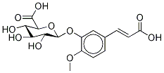 5-(2-Carboxyethenyl)-2-(Methoxy-d3)phenyl β-D-Glucopyranosiduronic Acid Structure