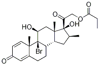 9-Defluoro-9-broMo-21-propionyloxy DexaMethasone, , 结构式
