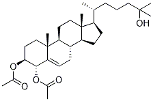 4α,25-Dihydroxy Cholesterol Diacetate Structure