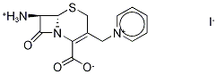 1-[[(6R,7R)-7-Amino-2-carboxy-8-oxo-5-thia-1-azabicyclo[4.2.0]oct-2-en-3-yl]methyl]pyridinium-d5 Iodide Structure