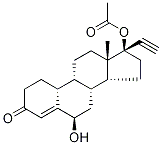 6β-Hydroxy Norethindrone Acetate-d3 (Major) Structure