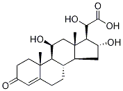 16-Hydroxycorticosterone 20-Hydroxy-21-Acid (Mixture of Diastereomers) Structure