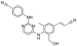 2-Hydroxymethyl Rilpivirine Structure