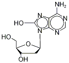 8-Oxo-2’deoxyadenosine-13C2,15N Struktur