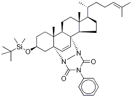 (3β,5α,8α)-5,8-[N,N-(4-Phenylurazole)]-3-O-tert-butyldimethylsilyl-6-dehydro-desmostanol-d6, , 结构式