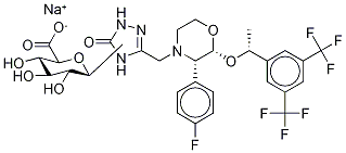 Aprepitant β-Glucuronide Sodium Salt Structure