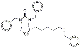 N,N,O-Tribenzyl-hexahydro-2-oxo-1H-selenolo[3,4-d]imidazole-5-pentanol Structure