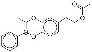 4-O-Benzyl-3-acetyloxy Tyrosol α-Acetate 化学構造式
