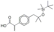 rac 2-(tert-Butyldimethylsilyloxy) Ibuprofen-d6 Structure