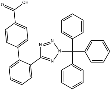 5-[4’Carboxy-(1,1’biphenyl)-2-yl]-2-triphenylmethyltetrazole Structure