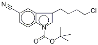 3-(4-Chlorobutyl)-1-(tert-butyloxycarbonyl)indole-5-carbonitrile Structure