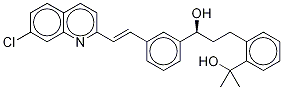 2-[3-(S)-[3-(2-(7-Chloro-2-quinolinyl)ethenyl)phenyl]-3-hydroxypropyl]phenyl-2-propanol-D6 Structure