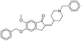1-(Benzyl-d5)-4-[(5-benzyloxy-6-methoxy-1-indanone)-2-ylidenyl]methylpiperidine Struktur