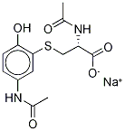 3-[N-Acetyl-L-cystein-S-yl] Acetaminophen, Sodium Salt-D5 (Major) Struktur