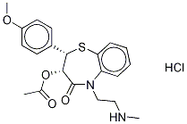 N-Desmethyl Diltiazem-d3 Hydrochloride Structure