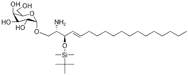 α-Galactosyl-3-(t-butyldimethylsilyl)-erythro-sphingosine Structure