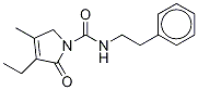 3-Ethyl-d5-2,5-dihydro-4-methyl-2-oxo-N-(2-phenylethyl)-1H-pyrrole-1-carboxamide Struktur