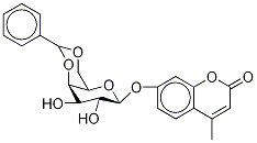 4-Methylumbelliferyl 4,6-O-Benzylidene--D-galactopyranoside Structure