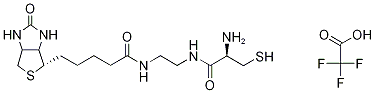 N-Biotinyl-N’-cysteinyl Ethylenediamine Trifluoroacetic Acid Salt Structure