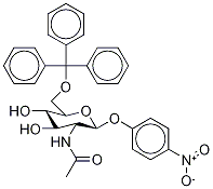 p-Nitrophenyl 2-Acetamido-2-deoxy-6-O-trityl--D-glucopyranoside Structure