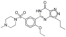 Pyrazole N-Demethyl Sildenafil-d3 Structure