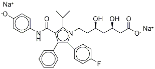 4-Hydroxy Atorvastatin-d5 Disodium Salt Structure