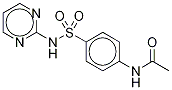 N-Acetyl Sulfadiazine-13C6 Struktur