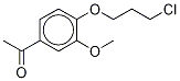 1-[4-(3-Chloropropoxy)-3-methoxyphenyl]ethanone-d3 Structure