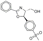 (4R,5R)-4,5-Dihydro-5-[4-(methylsulfonyl)phenyl]-2-phenyl-4-oxazolemethanol-d3 Structure