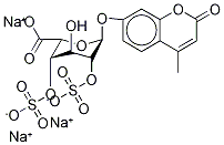 4-Methylumbelliferyl α-L-Idopyranosiduronic Acid 2,4-Disulfate Trisodium Salt, , 结构式