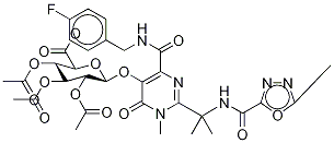 Raltegravir 2,3,4-Tri-O-acetyl-β-D-glucuronide Methyl Ester|Raltegravir 2,3,4-Tri-O-acetyl-β-D-glucuronide Methyl Ester