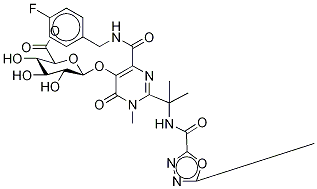 Raltegravir β-D-Glucuronide Methyl Ester-d3 Structure