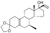 Tibolone-13CD3  3-Ethylene Ketal Structure