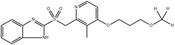 ラベプラゾールスルホン-D3 化学構造式