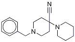 1'-Benzyl-1,4'-bipiperidine-4'-carbonitrile-d10 Struktur
