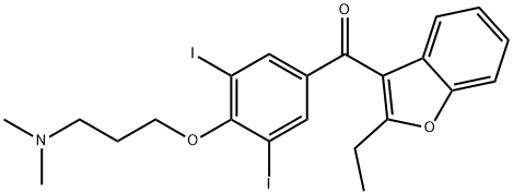 3-(DiMethylaMino)propoxy Benziodarone Struktur