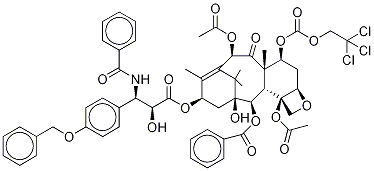 3'-p-O-Benzyl-7-{[(2,2,2,-trichloroethyl)oxy]carbonyl} Paclitaxel-d5 Struktur