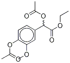 α,4-Di-O-acetyl VanillylMandelic Acid Ethyl Ester Structure
