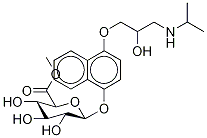 4-Hydroxy Propranolol β-D-Glucuronide Methyl Ester (Mixture of DiastereoMers) Structure