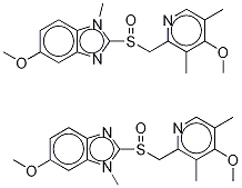 N-Methyl OMeprazole-d3
(Mixture of isoMers with the Methylated nitrogens of iMidazole) Struktur