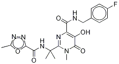 Raltegravir-3H Structure
