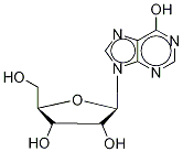 (-)-Inosine-13C2,15N Structure