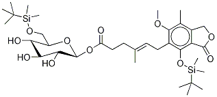 4,6'-O-(tert-ButyldiMethylsilyl)Mycophenolic Acid Acyl-β-D-glucoside Structure