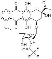 N-(Trifluoroacetyl)daunorubicin-13CD3 Structure