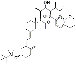 (3β,5Z,7E,22E)-3-O-tert-ButyldiMethylsilyl-25-tetrahydropyranyl-23-phenylsulfonyl- Structure